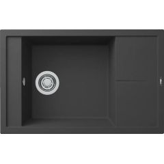 Elleci Unico LGU30540 zlewozmywak granitowy 78x50 cm czarny