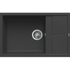 Elleci Unico LGU31040 zlewozmywak granitowy 78x50 cm czarny