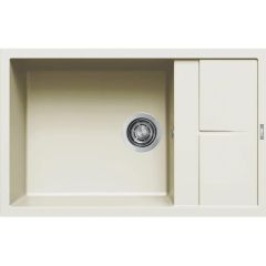 Elleci Unico LGU31062 zlewozmywak granitowy 78x50 cm biały