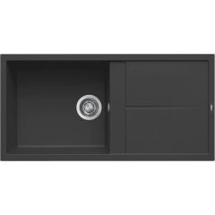 Elleci Unico LGU48040 zlewozmywak granitowy 100x50 cm czarny