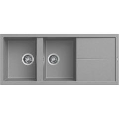 Elleci Unico LGU50048 zlewozmywak granitowy 116x50 cm szary/grafitowy/onyx