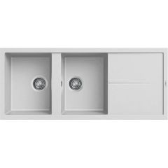 Elleci Unico LGU50068 zlewozmywak granitowy 116x50 cm biały