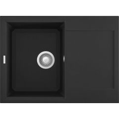Elleci Easy LGY13540 zlewozmywak granitowy 68x50 cm czarny