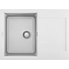 Elleci Easy LGY13568 zlewozmywak granitowy 68x50 cm biały