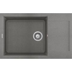 Elleci Easy LGY31048 zlewozmywak granitowy 78x50 cm szary/grafitowy/onyx