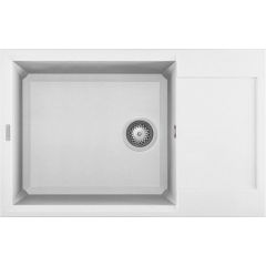 Elleci Easy LGY31068 zlewozmywak granitowy 78x50 cm biały