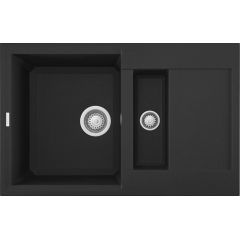 Elleci Easy LGY32540 zlewozmywak granitowy 78x50 cm czarny