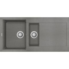 Elleci Easy LGY47548 zlewozmywak granitowy 100x50 cm szary/grafitowy/onyx