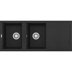 Elleci Easy LGY50040 zlewozmywak granitowy 116x50 cm czarny
