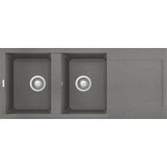 Elleci Easy LGY50048 zlewozmywak granitowy 116x50 cm szary/grafitowy/onyx