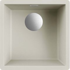Elleci Dynamo LGZ10239FIXCI zlewozmywak granitowy 45.6x45.6 cm biały