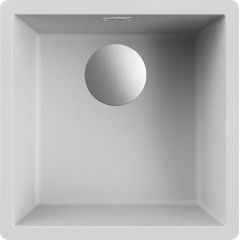 Elleci Dynamo LGZ10268FIXCI zlewozmywak granitowy 45.6x45.6 cm biały