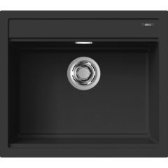 Elleci Best LKB10586 zlewozmywak granitowy 57x51 cm czarny