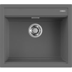 Elleci Best LKB10599 zlewozmywak granitowy 57x51 cm szary/grafitowy/onyx