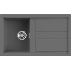 Elleci Best LKB40099 zlewozmywak granitowy 86x51 cm szary/grafitowy/onyx