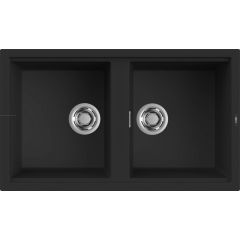 Elleci Best LKB45086 zlewozmywak granitowy 86x51 cm czarny