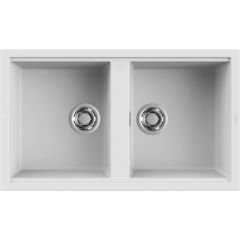 Elleci Best LKB45096 zlewozmywak granitowy 86x51 cm biały
