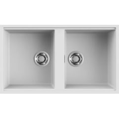 Elleci Best LKB45096BSO zlewozmywak granitowy 83.6x48.8 cm biały