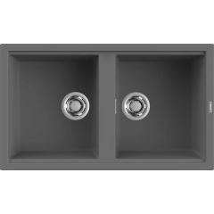 Elleci Best LKB45099 zlewozmywak granitowy 86x51 cm szary/grafitowy/onyx