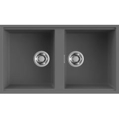 Elleci Best LKB45099BSO zlewozmywak granitowy 83.6x48.8 cm szary/grafitowy/onyx