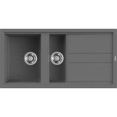 Elleci Best LKB47599 zlewozmywak granitowy 100x51 cm szary/grafitowy/onyx