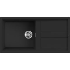 Elleci Best LKB48086 zlewozmywak granitowy 100x51 cm czarny