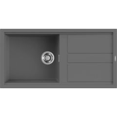 Elleci Best LKB48099 zlewozmywak granitowy 100x51 cm szary/grafitowy/onyx