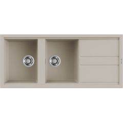 Elleci Best LKB50095 zlewozmywak granitowy 116x51 cm beżowy