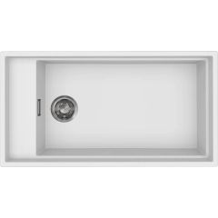 Elleci Dialogo LKD36096 zlewozmywak granitowy 86x46 cm biały