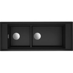 Elleci Mixology LKM59086FIXCI zlewozmywak granitowy 114x46 cm czarny
