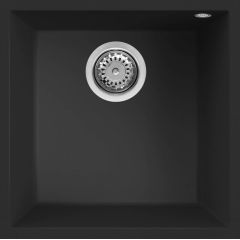 Elleci Quadra LKQ10286BSO zlewozmywak granitowy 44x44 cm czarny