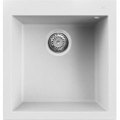 Elleci Quadra LKQ10296 zlewozmywak granitowy 50x47 cm biały