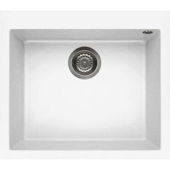 Elleci Quadra LKQ10596 zlewozmywak granitowy 57x50 cm biały