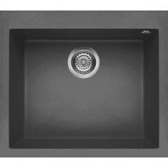 Elleci Quadra LKQ10599 zlewozmywak granitowy 57x50 cm szary/grafitowy/onyx