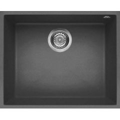 Elleci Quadra LKQ10599BSO zlewozmywak granitowy 54x44 cm szary/grafitowy/onyx