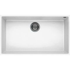 Elleci Quadra LKQ13096BSO zlewozmywak granitowy 76x44 cm biały
