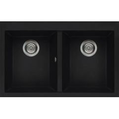 Elleci Quadra LKQ35086 zlewozmywak granitowy 79x50 cm czarny
