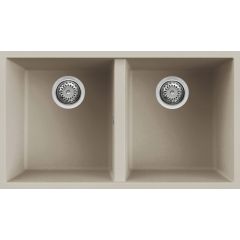 Elleci Quadra LKQ35095BSO zlewozmywak granitowy 76x43.5 cm beżowy