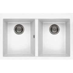 Elleci Quadra LKQ35096 zlewozmywak granitowy 79x50 cm biały