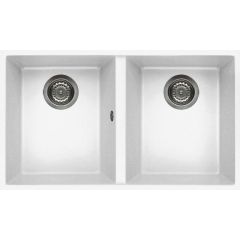Elleci Quadra LKQ35096BSO zlewozmywak granitowy 76x43.5 cm biały