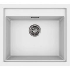 Elleci Sintesi LKS10596 zlewozmywak granitowy 57x50 cm biały