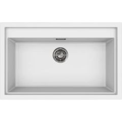 Elleci Sintesi LKS13096 zlewozmywak granitowy 79x50 cm biały