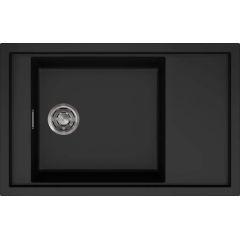Elleci Sintesi LKS30586 zlewozmywak granitowy 78x50 cm czarny