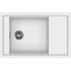 Elleci Sintesi LKS30596 zlewozmywak granitowy 78x50 cm biały