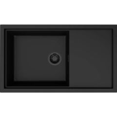 Elleci Sintesi LKS41086 zlewozmywak granitowy 86x50 cm czarny