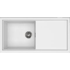 Elleci Sintesi LKS48096 zlewozmywak granitowy 100x50 cm biały