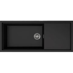 Elleci Sintesi LKS51086 zlewozmywak granitowy 116x50 cm czarny