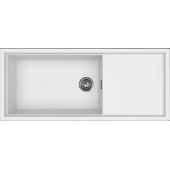 Elleci Sintesi LKS51096 zlewozmywak granitowy 116x50 cm biały