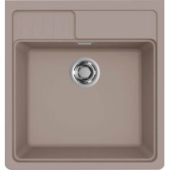 Elleci Spazio LKS60089 zlewozmywak granitowy 63.5x60 cm beżowy