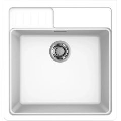 Elleci Spazio LKS60096 zlewozmywak granitowy 63.5x60 cm biały